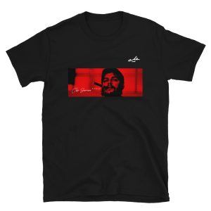 camiseta che guevara fondo rojo cinco estrellas